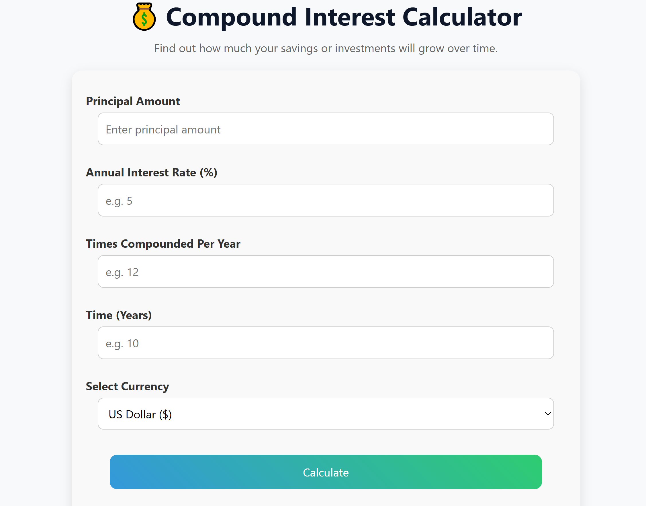 Calculator Screenshot